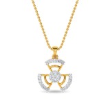 Diamond Ed Pendant Yellow Gold / 14KT