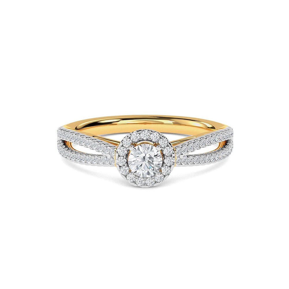 Solitaire Erina Ring Kisna White Gold Ring