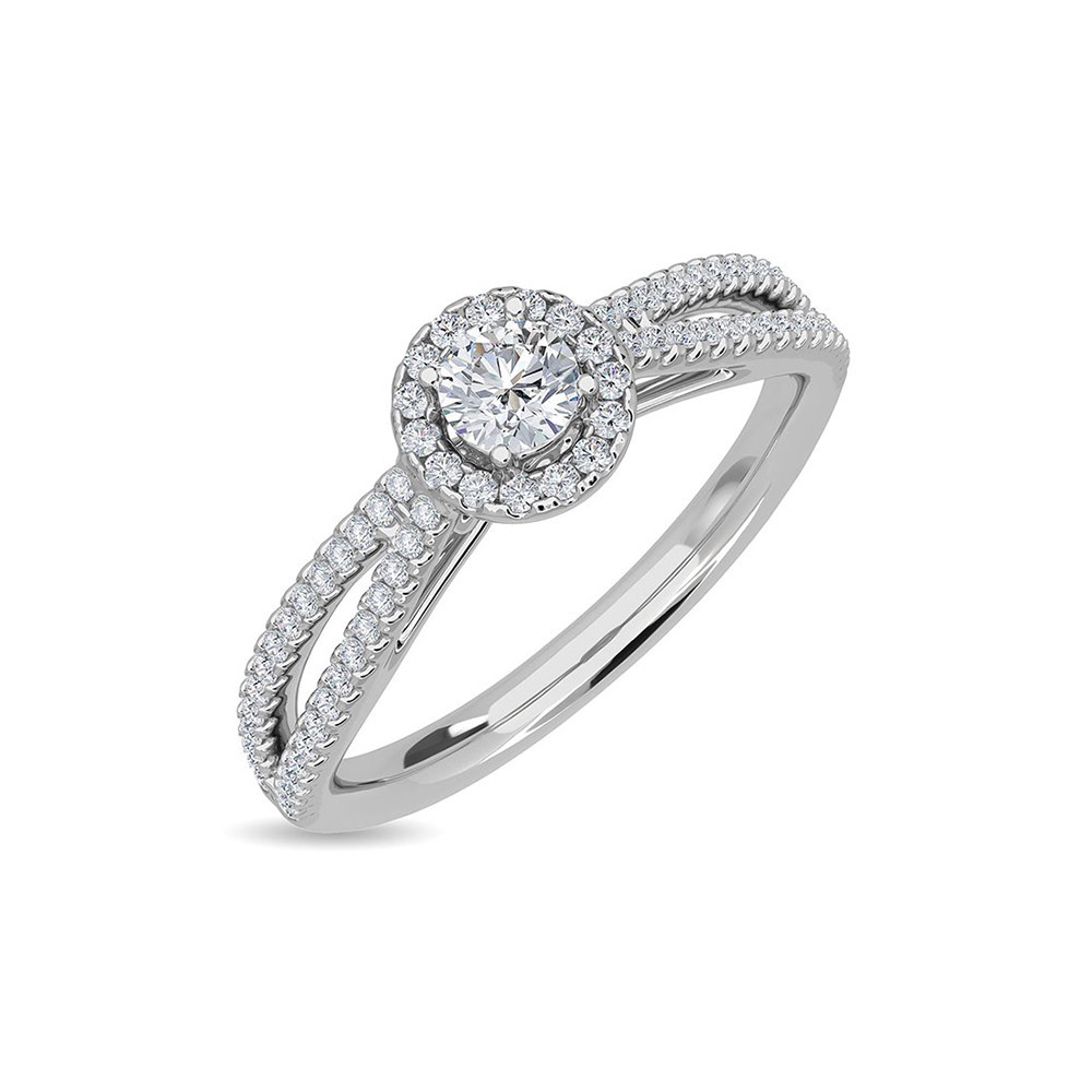 Solitaire Erina Ring Kisna White Gold Ring