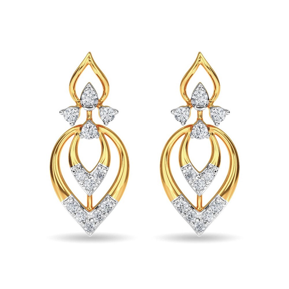 Diamond Stud Eulla Earring Rose Gold