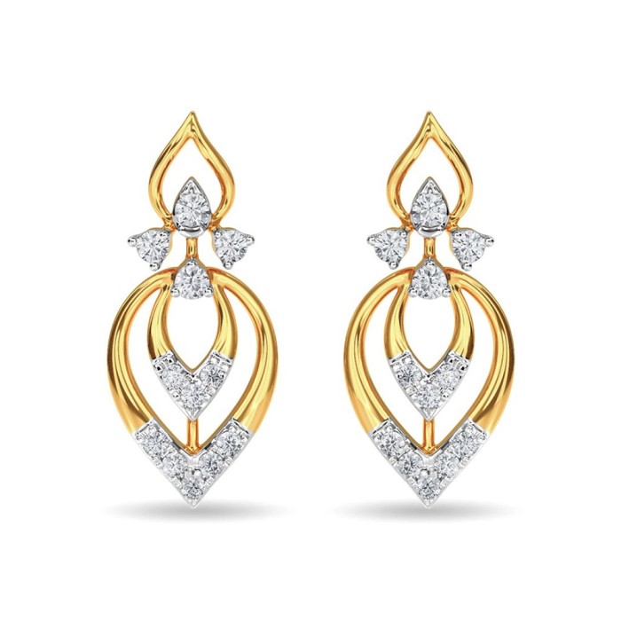 Diamond Stud Eulla Earring Rose Gold