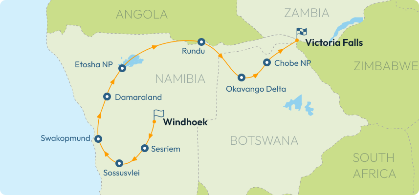 Kilimanjaro Route Map